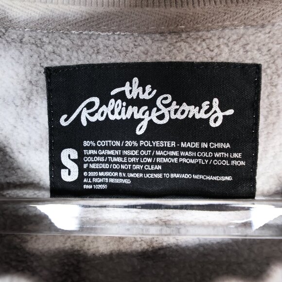 THE ROLLING STONES Sweatshirt Mens Oversized Small Tie Die Logo Tongue Crew Neck - Picture 5 of 6